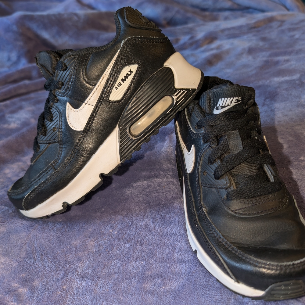Nike Kids Black and White Air Max Shoes